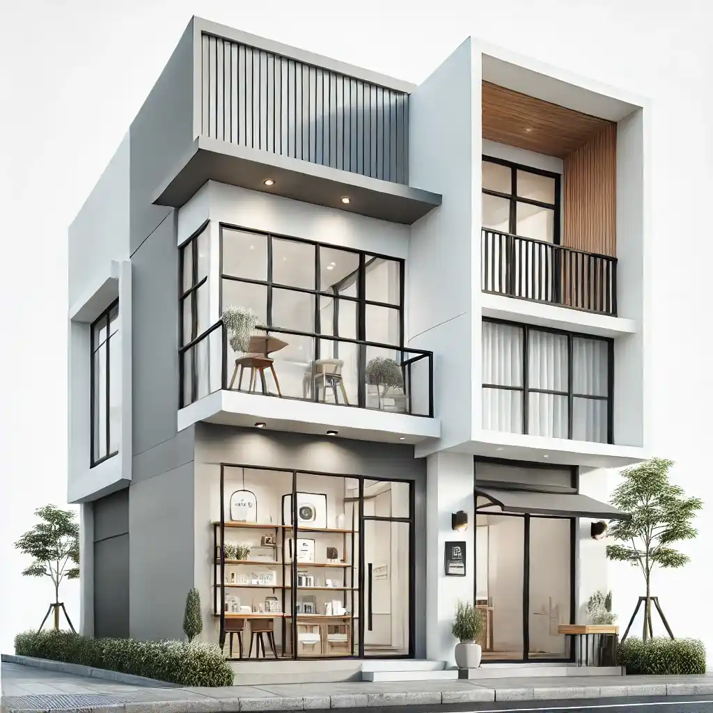 desain ruko 2 lantai minimalis